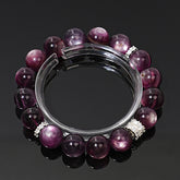 Natural Purple Lepidolite Crystal Bracelet Women Fashion Wholesale