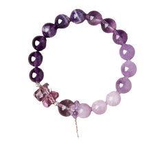 Natural Purple Lepidolite Crystal Bracelet Women Fashion Wholesale